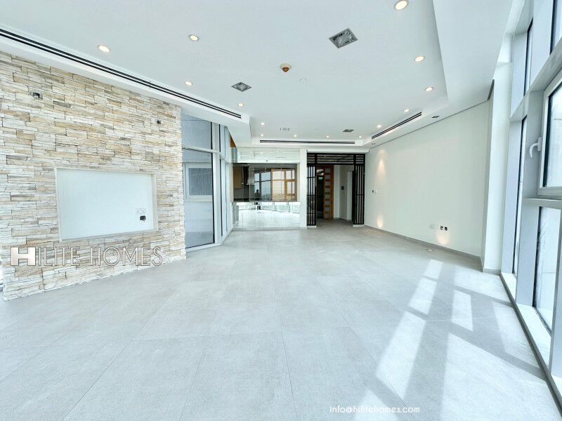 Salmiya, Apartments, Flats, Houses & Villas, KWD 850/month,  3 BR,  Modern Full Floor Seaview Apartment For Rent In Salmiya