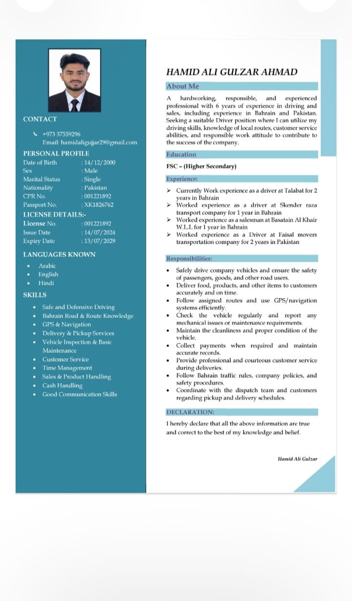 Islamabad, Job Seekers, Lite Driver
