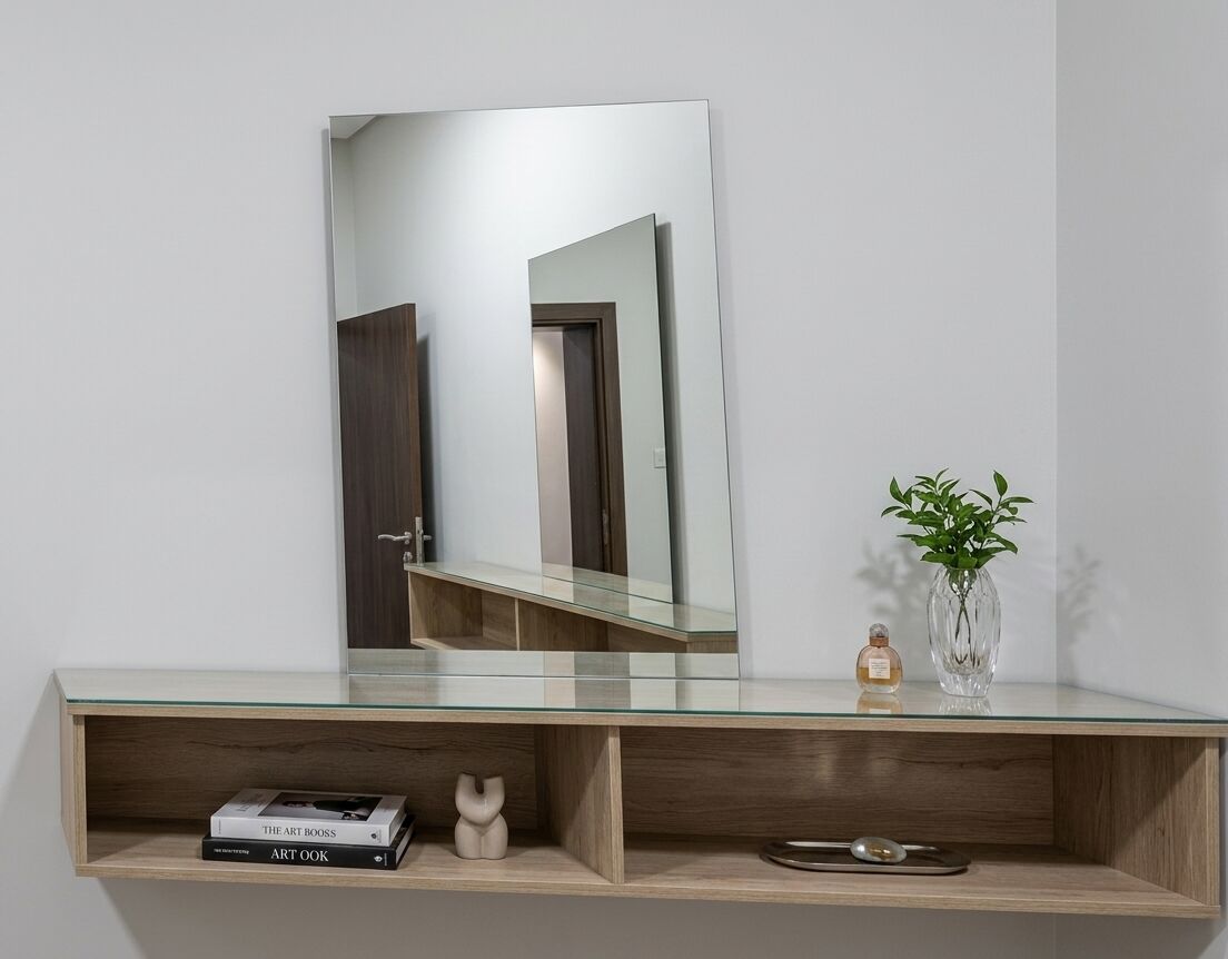 Hamad Town, Furniture, BHD 18,  Vanity Mirror With Shelf