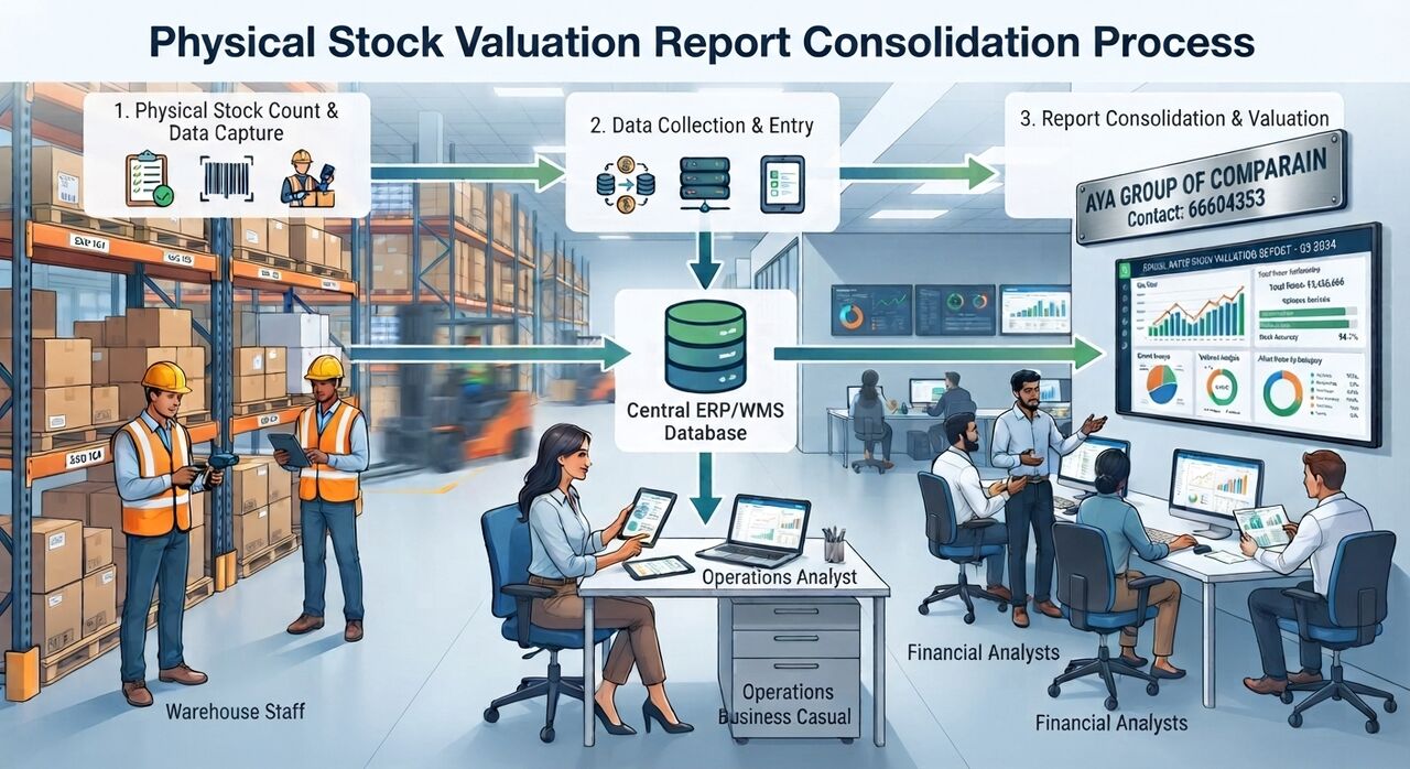 Manama, Accounting, Physical Stock Valuation For Retail Outlets