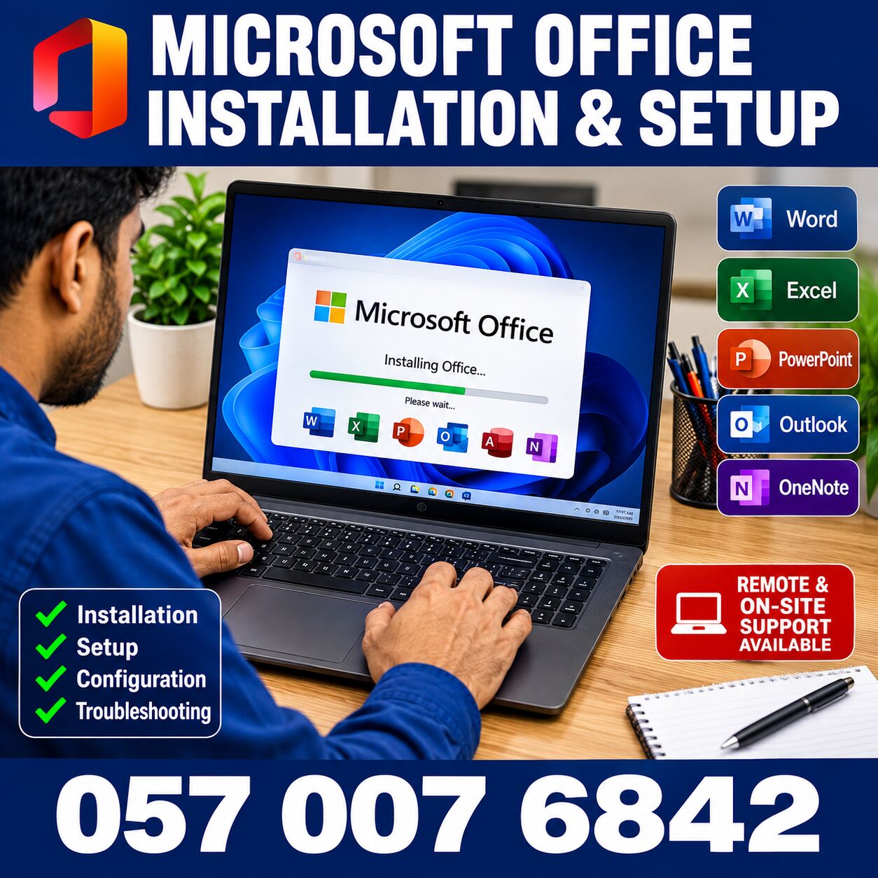 Al Yarmouk, Software Development, 🟦🟦 MICROSOFT OFFICE INSTALLATION & SETUP | RIYADH | 057 007 6842 🟦🟦