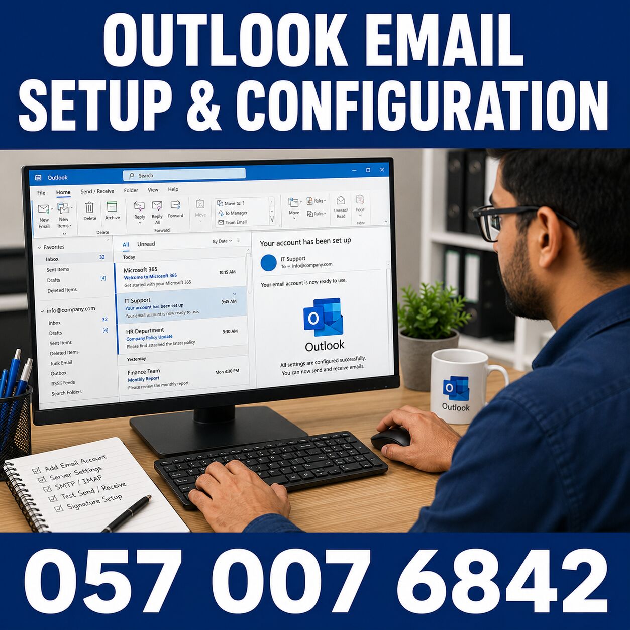 Al Yarmouk, Technical, 🟦🟦 OUTLOOK EMAIL SETUP & CONFIGURATION | RIYADH | 057 007 6842 🟦🟦