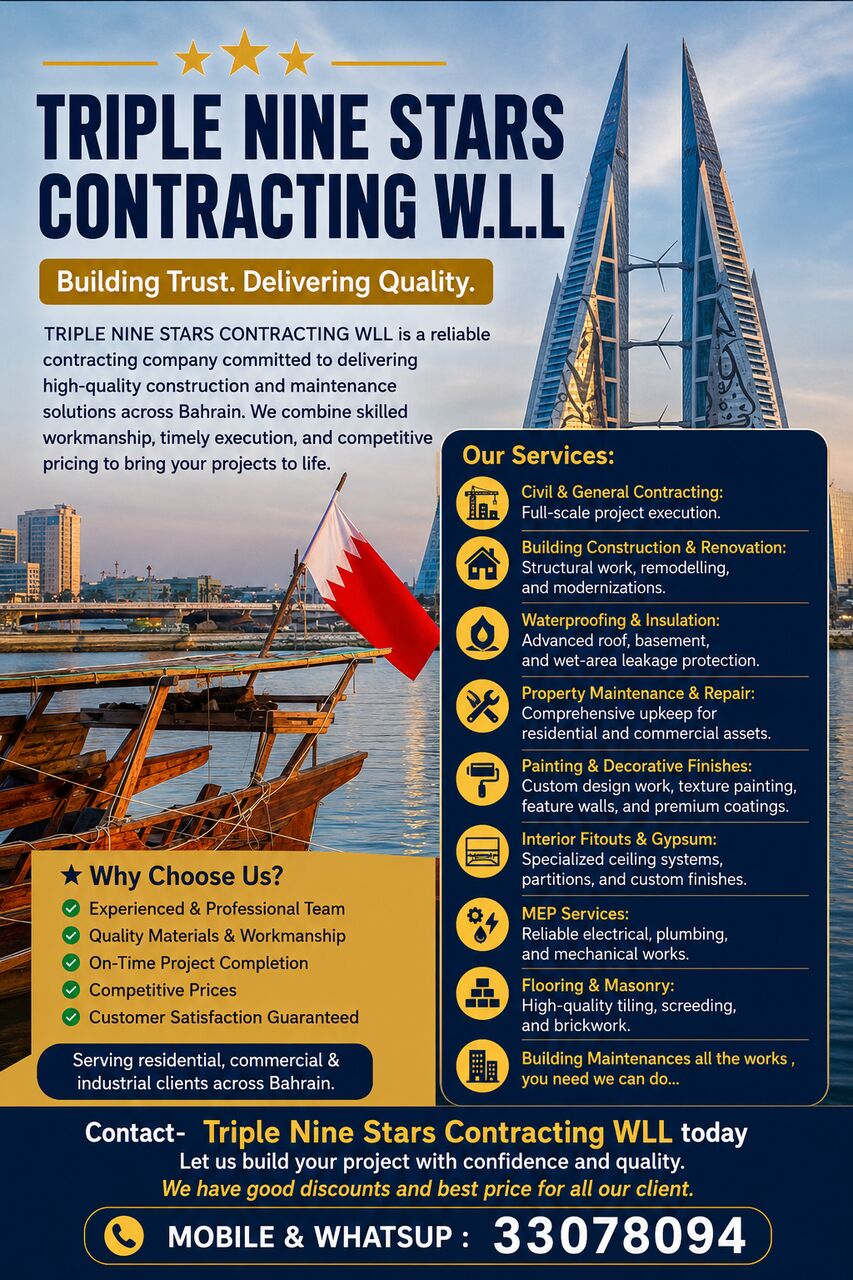 Manama, Jobs, Documents, Real Estate And Buildings Maintenance