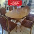 BHD 50,  @@Dinning Table With 8 Chairs In Good Condition For Sale With Delivery