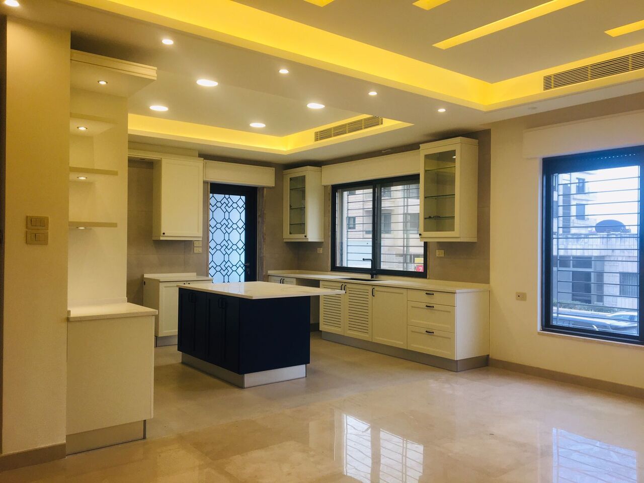 Abdoun, Apartments, Flats, Houses & Villas, JOD 27000/year,  Furnished,  3 BR,  200 Sq. Meter,  Brand New Ground Floor Apartment For Rent In Abdoun