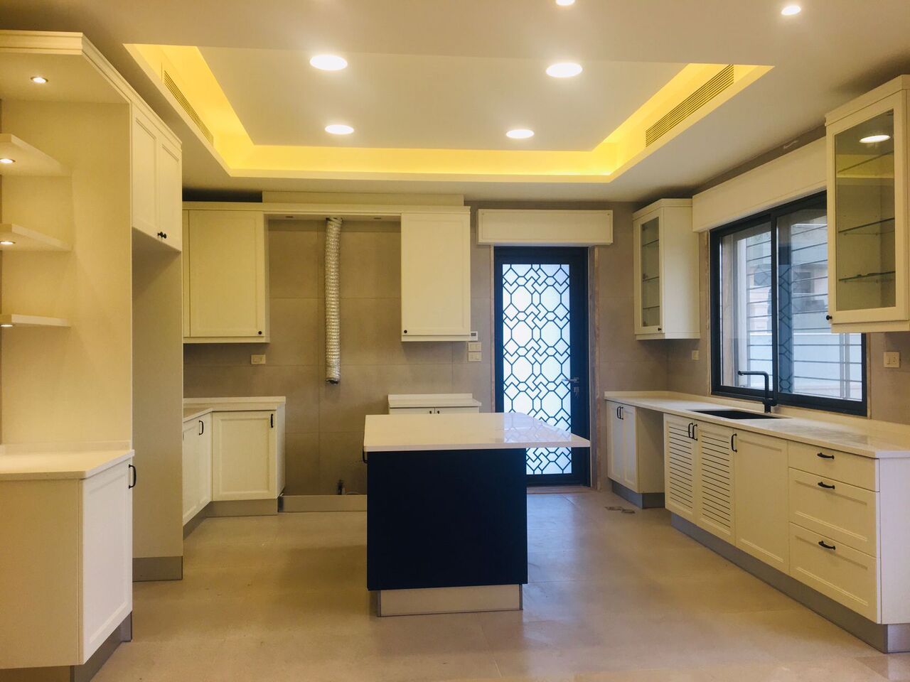 Abdoun, Apartments, Flats, Houses & Villas, JOD 27000/year,  Furnished,  3 BR,  200 Sq. Meter,  Brand New Ground Floor Apartment For Rent In Abdoun