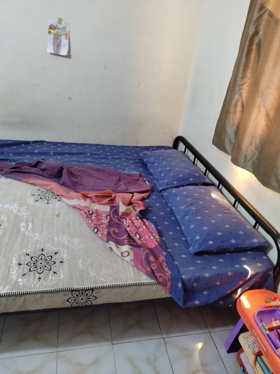 Jeddah, Furniture, SAR 350,  Iron Double Bed With Mattress