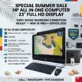 BHD 55,  Special Offer HP AMD A6 All In One Computer 23" FHD Display Radeon Graphics Card 256GB SSD