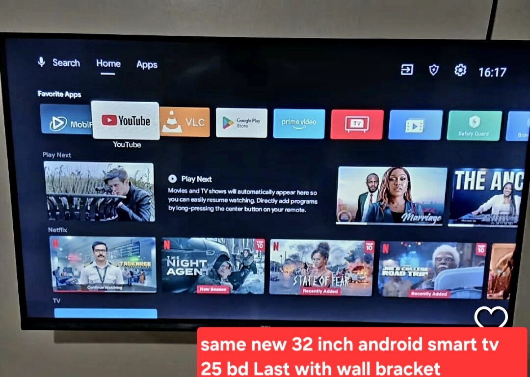 Manama, Electronics, BHD 25,  32 Inch Android Smart Tv 25 Bd With Wall Bracket Original Remote Msg 3670 837 Wts Ap No C