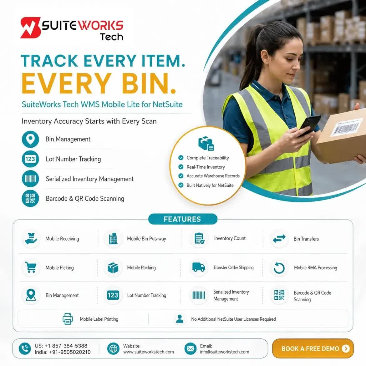 New York, ERP, NetSuite WMS Mobile Solution For Real-Time Inventory & Warehouse Management