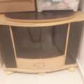 BHD 5, Movable TV Trolley With Sliding Glass Top.