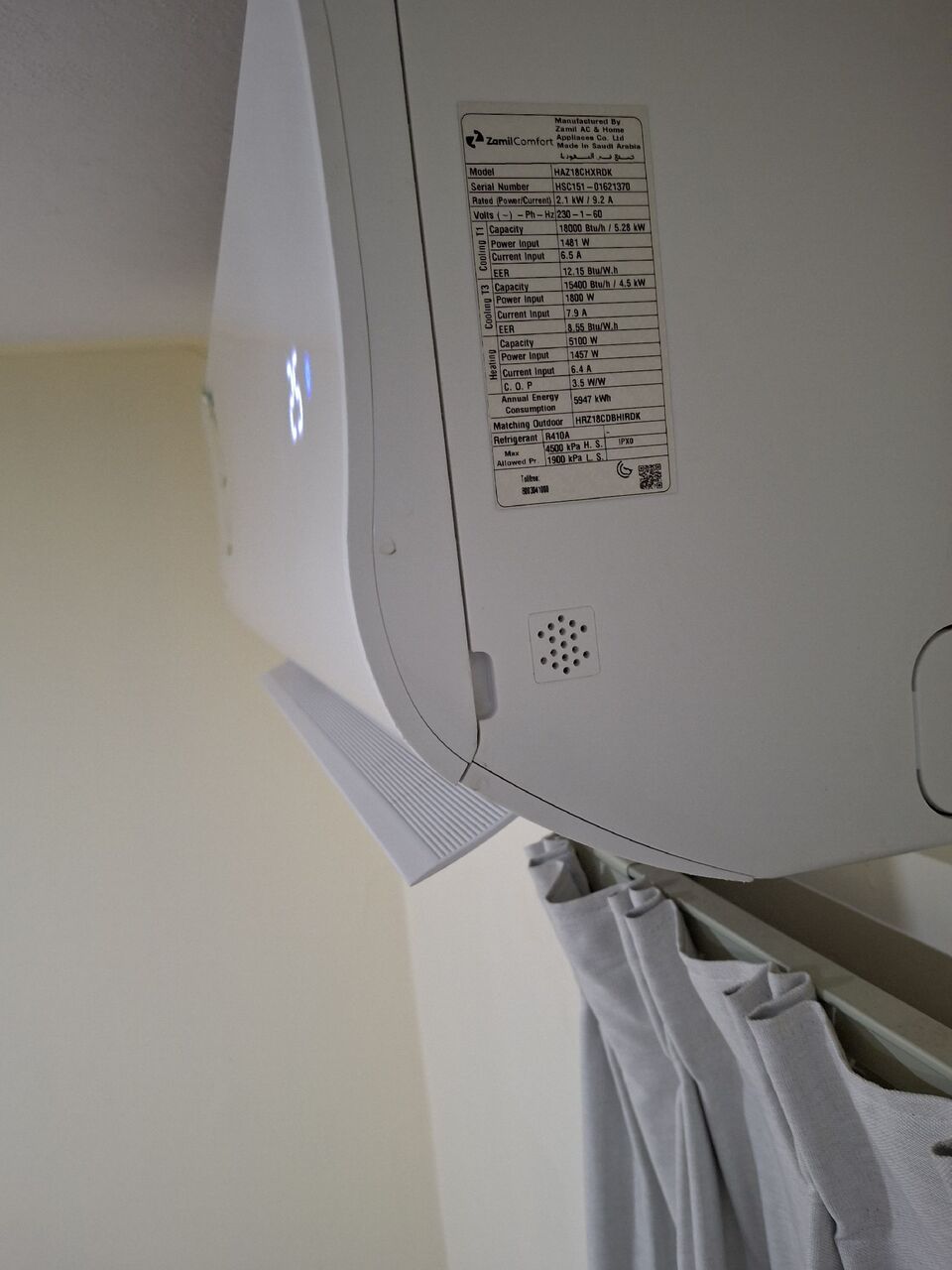Jubail, Air Conditioners, SAR 1850,  Zamil AC (Hot & Cold) One Year Old