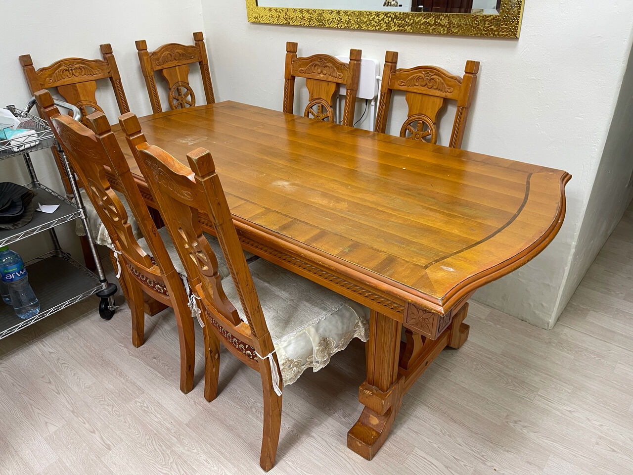 Jeddah, Furniture, SAR 700,  Six Seater Dining Tables Set Solid Wood