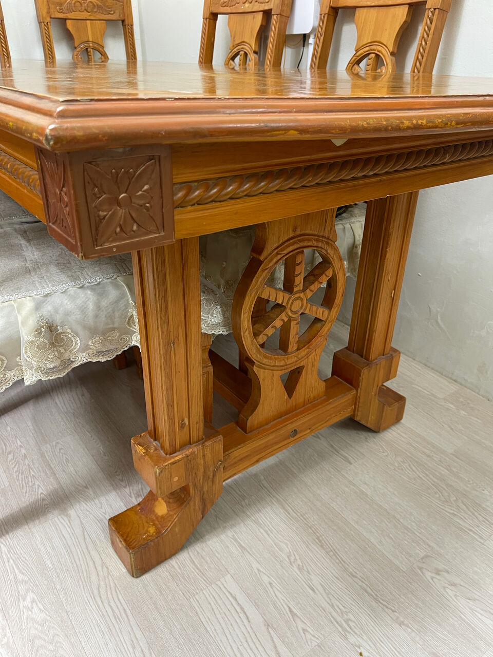 Jeddah, Furniture, SAR 700,  Six Seater Dining Tables Set Solid Wood
