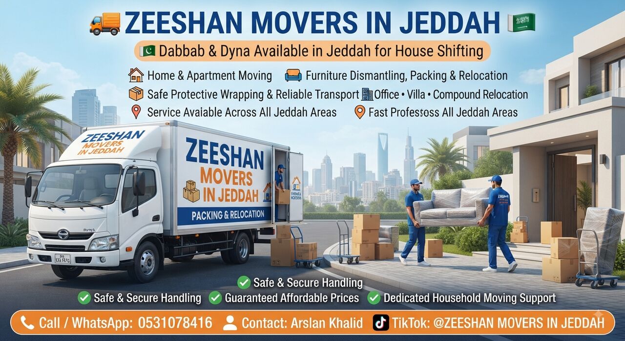 Jeddah, Household, 🇵 ZEESHAN MOVERS IN JEDDAH 🇸🇦 🇵🇰 Dabbab & Dyna Available In Jeddah For House Shifting