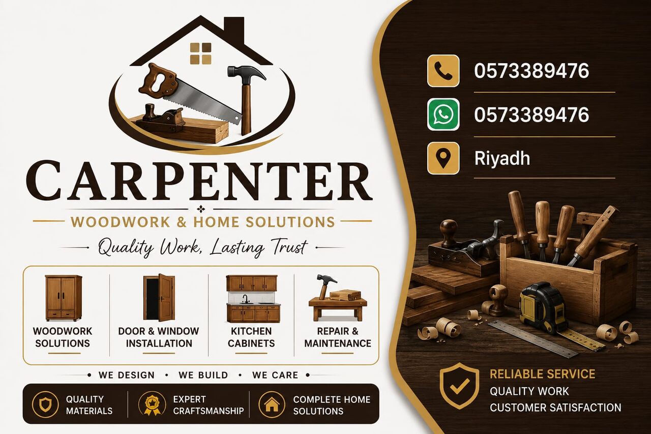 Al Malaz, Manpower, Carpanter Woodworking And Home Solutions