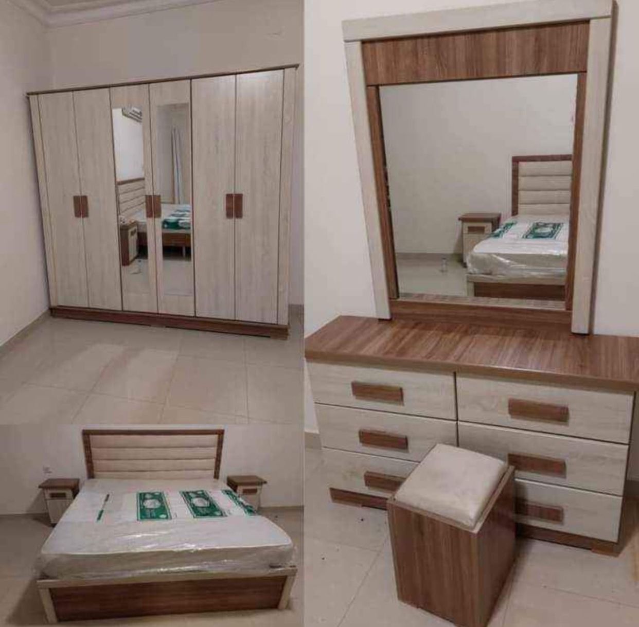 Riyadh, Furniture, SAR 1500,  Bedroom Mattress Wooden Cot Steel Cot Cabinet Window Curtain Rolls