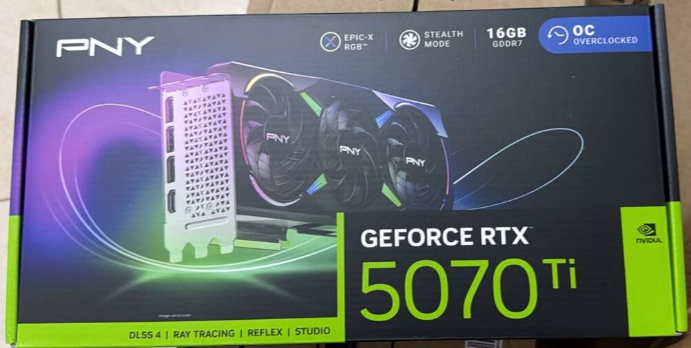 Riyadh, Computers, SAR 4500,  PNY GeForce RTX 5070 Ti 16GB Graphics Card