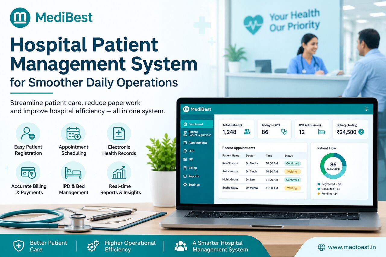 Indore, Software Development, Hospital Patient Management System For Smoother Daily Operations