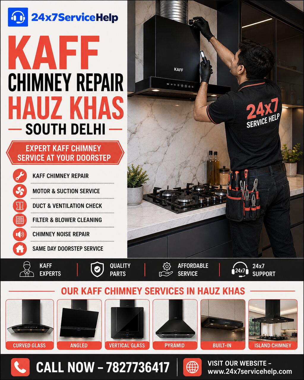 New Delhi, Appliance Repair, Kaff Chimney Repair Service In Hauz Khas South Delhi