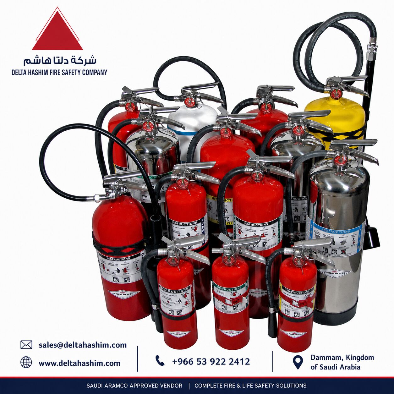 Dammam, Delivery, Fire Extinguishers Refilling | AMC | Jubail | Amerex | UL Listed
