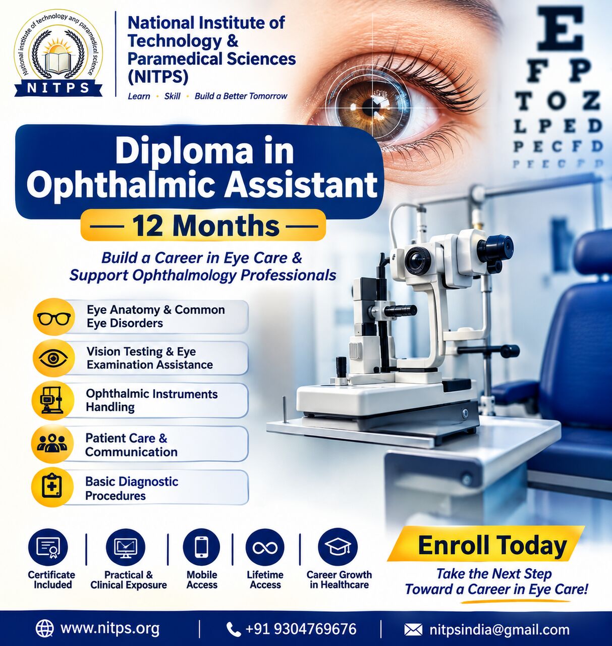 Ghaziabad, Education, Diploma In Ophthalmic Assistant &ndash; 12 Months | Build Your Career In Eye Care