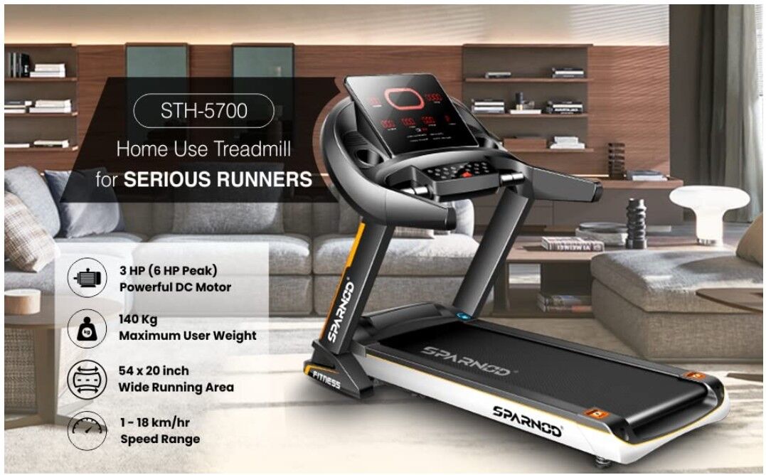 Al Tubaishi, Appliances, SAR 2100,  Sparnod Heavy-Duty Folding Treadmill For Sale &ndash; Excellent Condition