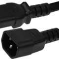 USD 4,  Global IEC C14 To C13 Extension Power Cord 17/3 SJT (10A 250V)