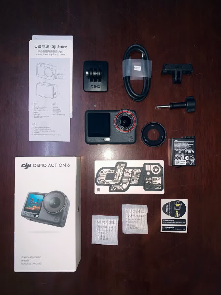 Riyadh, Electronics, SAR 1800,  Osmo Action 6 Adventure Combo, Action Camera With 1/1.1&Prime; Square Sensor Excellent Condition