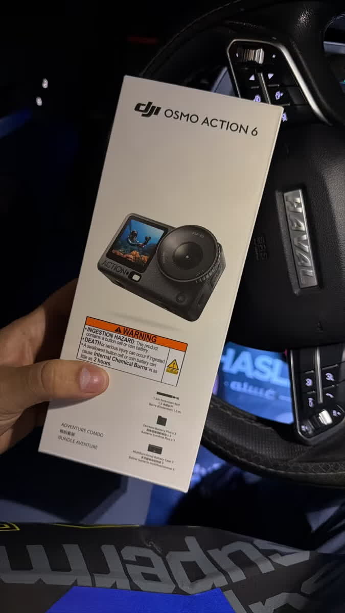 Riyadh, Electronics, SAR 1800,  Osmo Action 6 Adventure Combo, Action Camera With 1/1.1&Prime; Square Sensor Excellent Condition