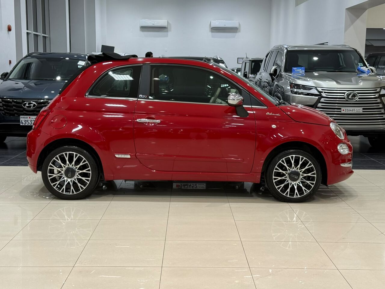 Manama, Vehicles, Cars & Trucks , BHD 4950,  Fiat 500,  2022,  Automatic,  12100 KM,   Dolcevita  (Red)