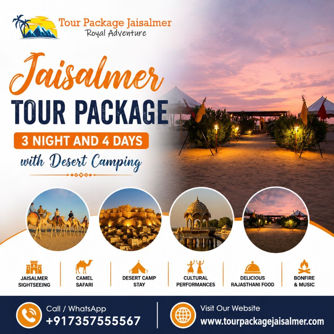 Mumbai, Travel, Jaisalmer Tour Package 3 Night And 4 Days With Desert Camping