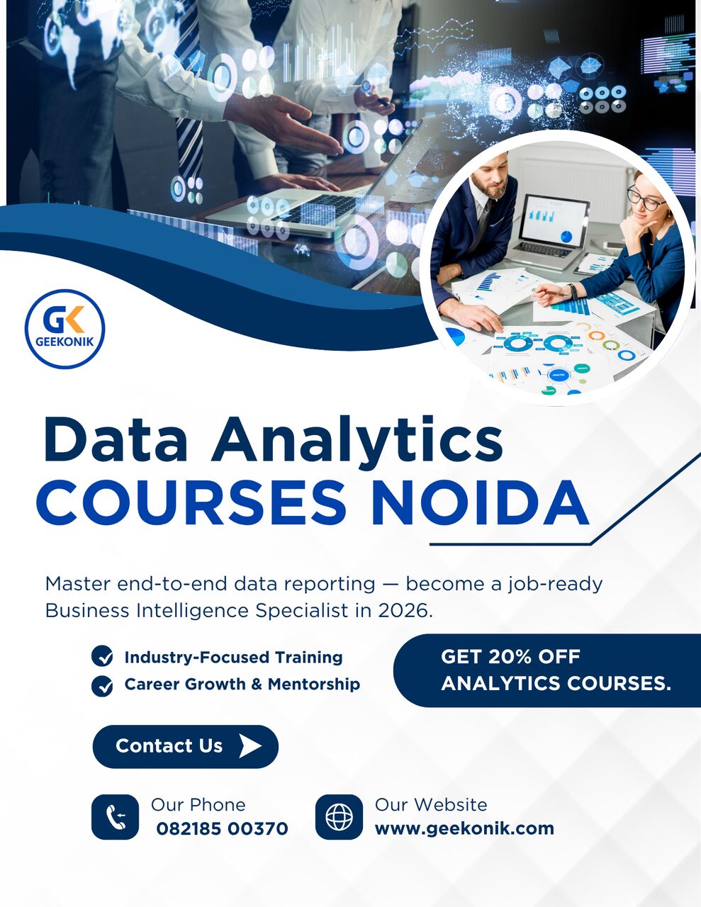 Noida, Lessons Offered, Data Analytics Course In Noida &ndash; Job-Oriented Training At Geekonik