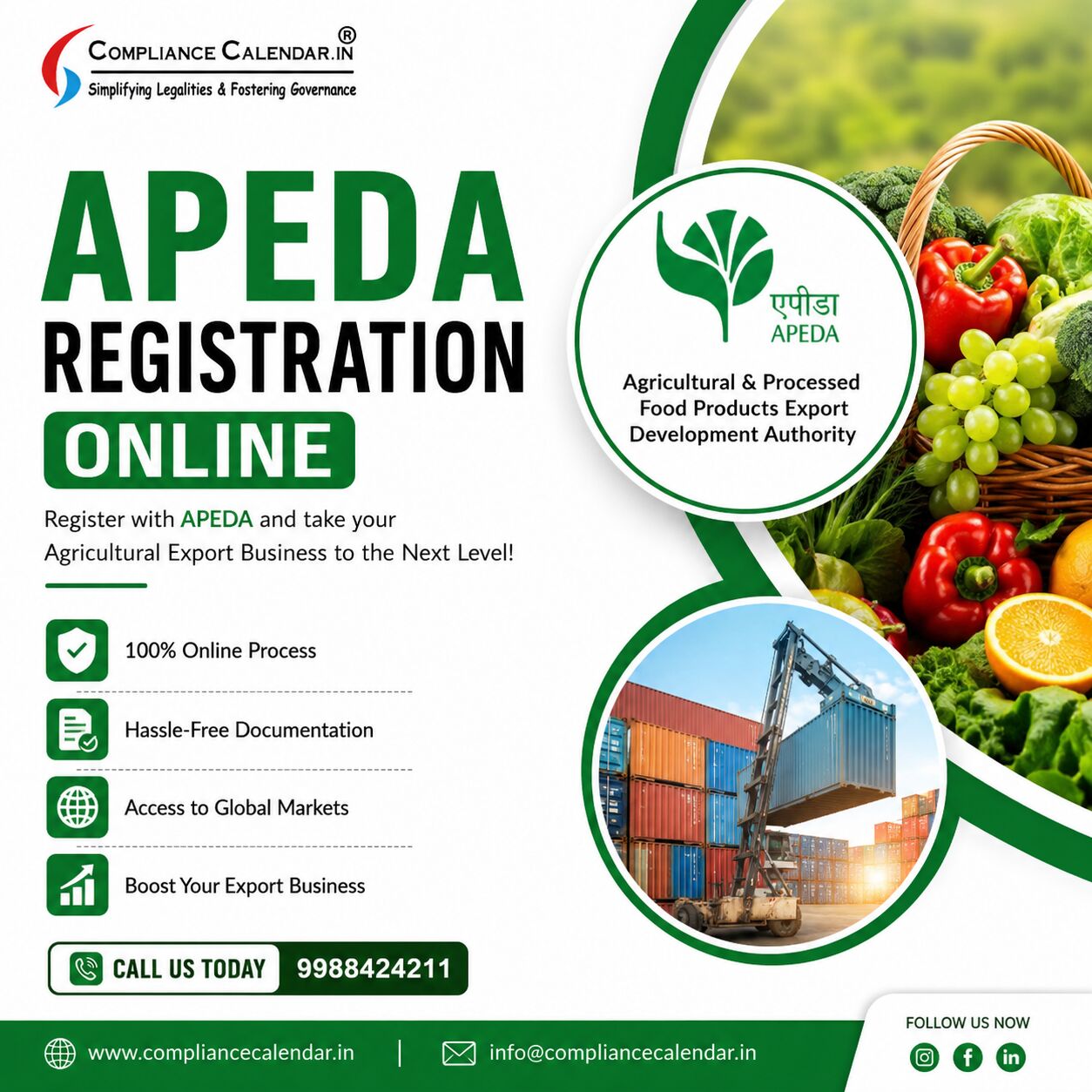 New Delhi, Legal, APEDA Registration Services In India