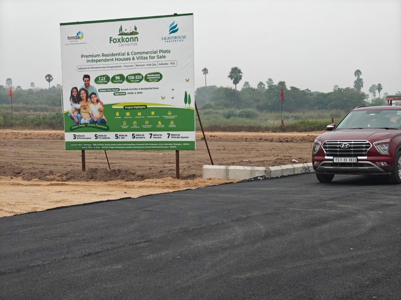 Hyderabad, Residential Plots, INR 35000,  150 Sq. Yard,  Premium Residential Plots In Adibatla Near TCS
