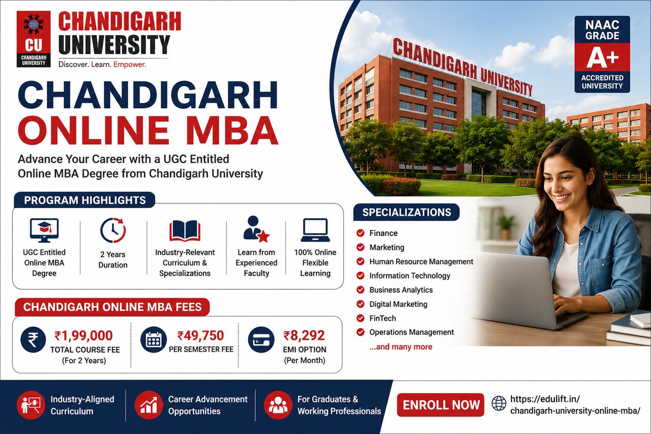 Chandigarh, Education, Chandigarh Online MBA &ndash; Fees, Specializations & Course Details | Edulift