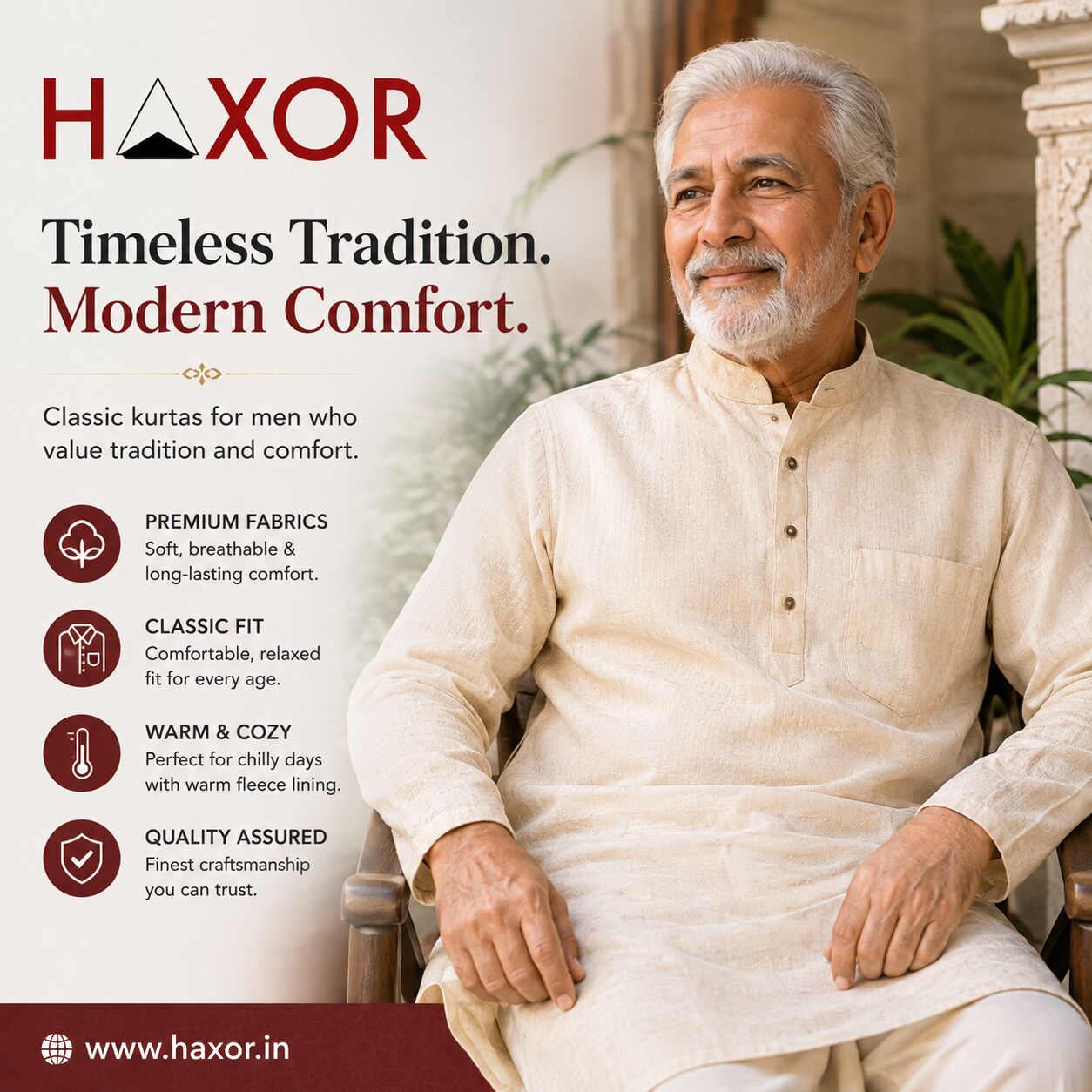 New Delhi, Clothing & Accessories, INR 1599,  Kurta For Men Old: Comfort & Style | HAXOR