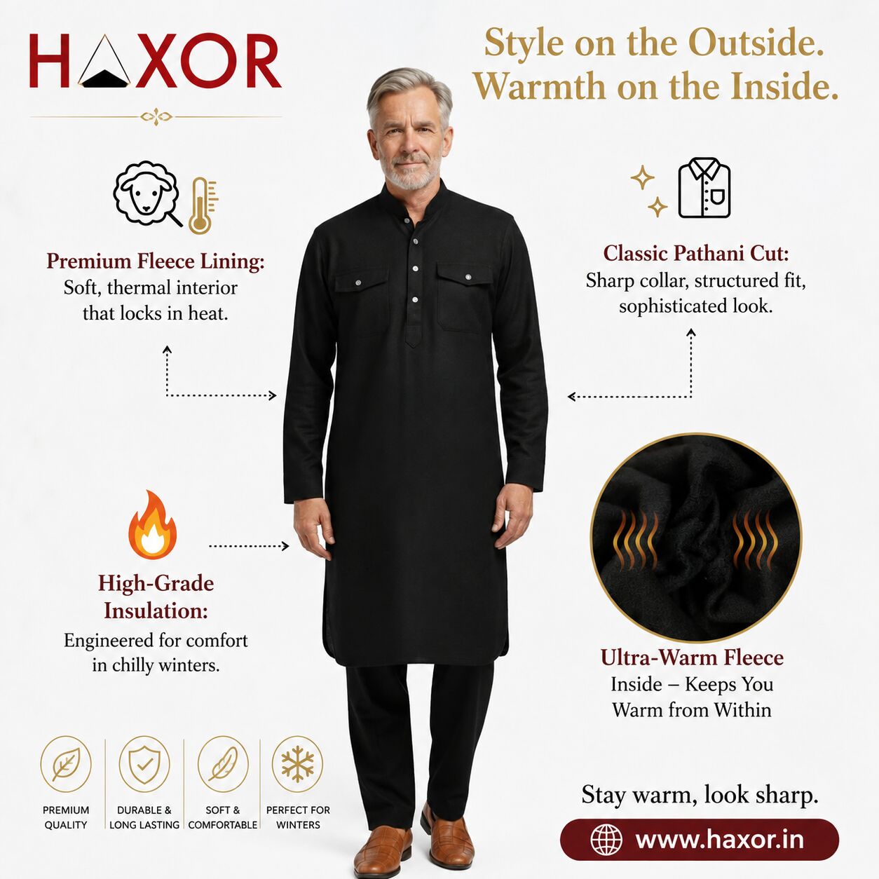 New Delhi, Clothing & Accessories, INR 1599,  Kurta For Men Old: Comfort & Style | HAXOR