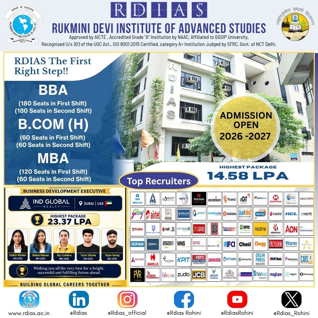 Rohini, Education, Management Career At A The Best IP University MBA College In Delhi
