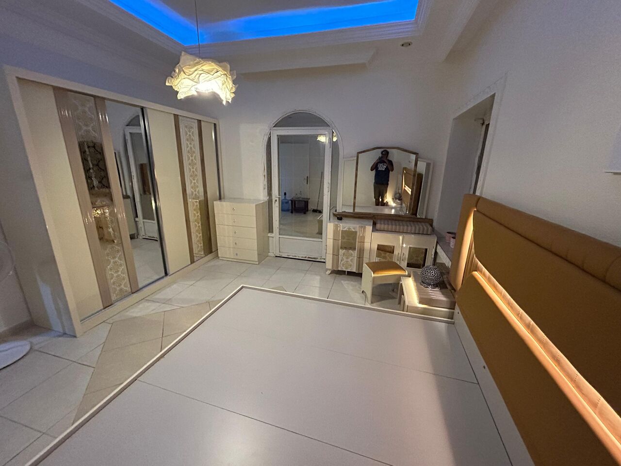 Al Rehab, Furniture, SAR 3500,  King Size Bed Set With Wardrobe, Chest Draw, Dressing Table And Bed Side Tables