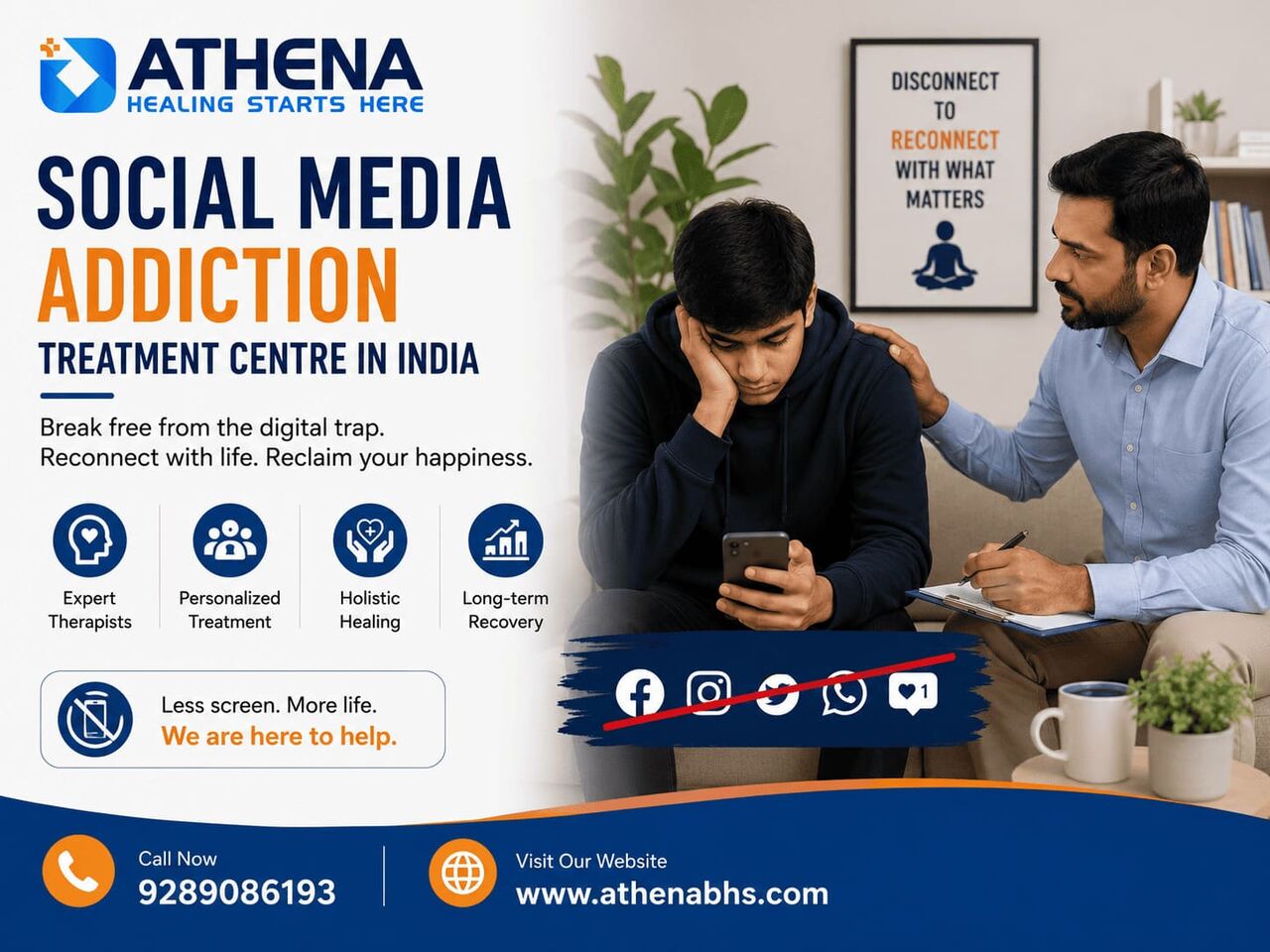 Gurgaon, Health, Social Media Addiction Treatment Centre In India | Mental Health Care