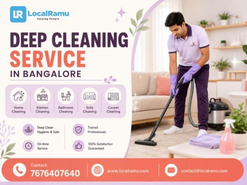Bangalore, Cleaning, Get Professional Full House Deep Cleaning Services In Bangalore With LocalRamu