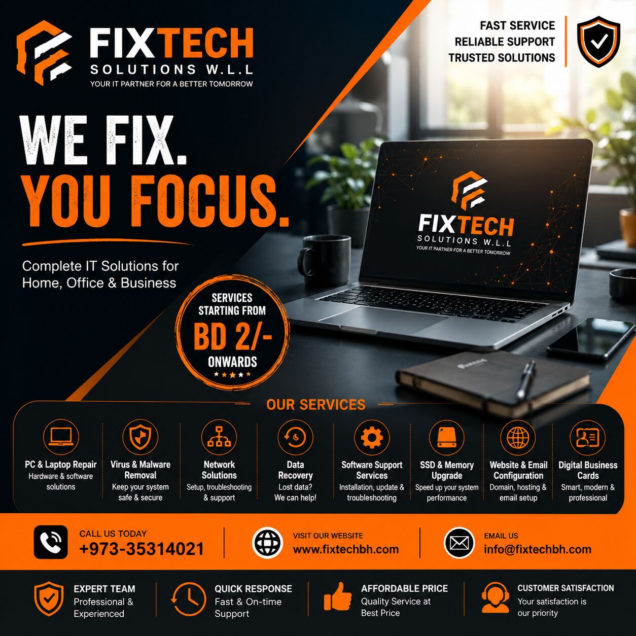 Manama, Computer, Professional IT & Network Solutions (All Over Bahrain )