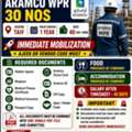 URGENT ARAMCO MANPOWER REQUIREMENT