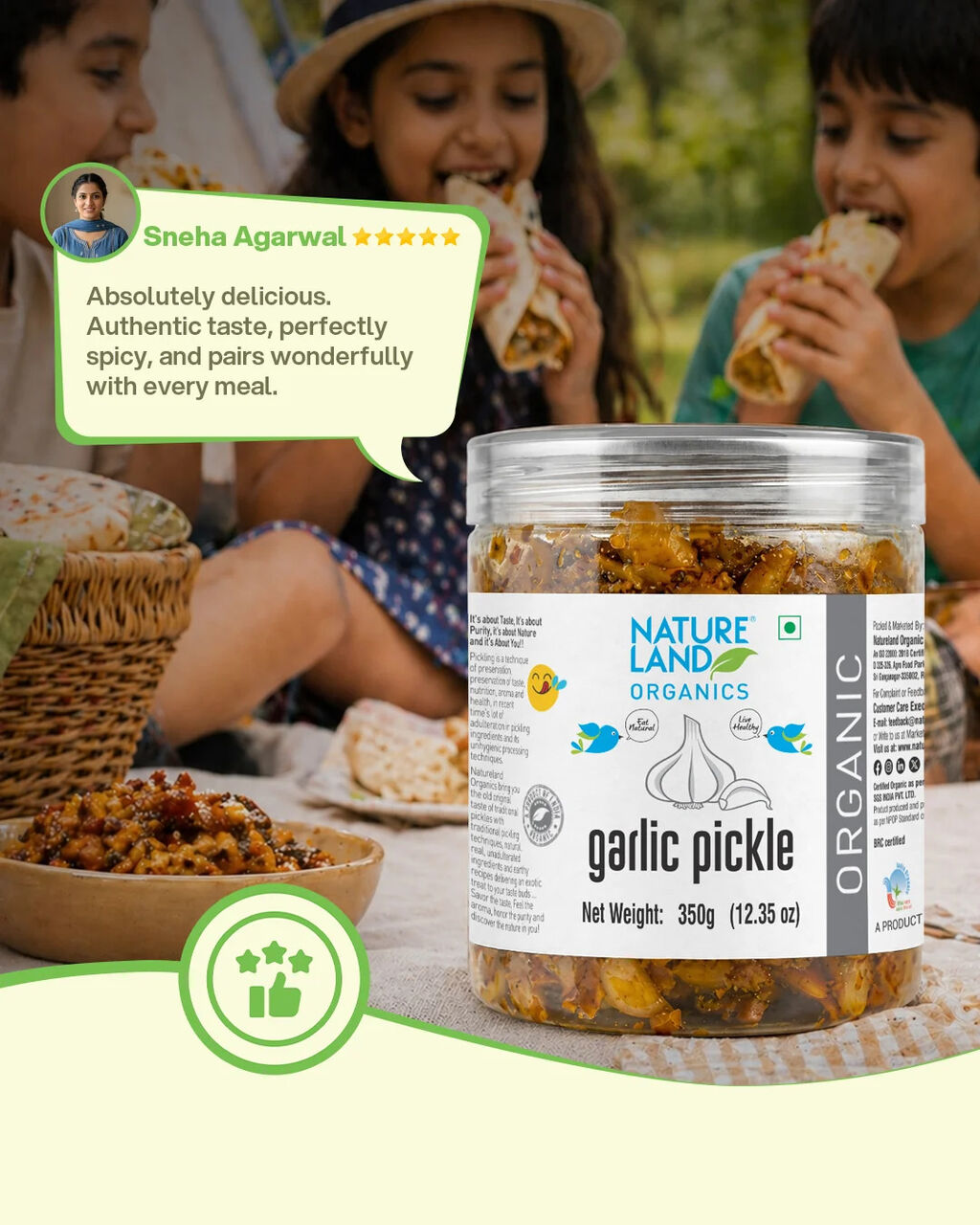 Jaipur, Food, INR 235,  Buy Organic Garlic Pickle Online &ndash; Homemade Taste