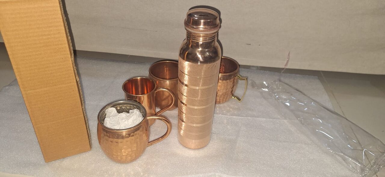 Hofuf, Household Items, SAR 250,  COPPER BOTTLE AND GLASSES