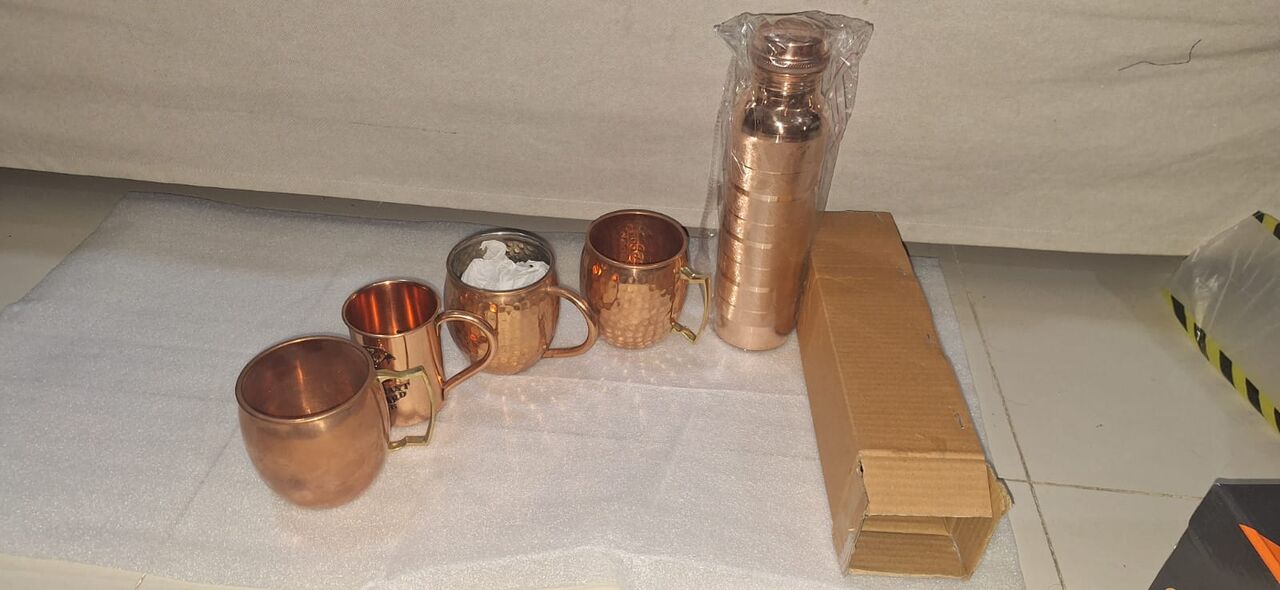 Hofuf, Household Items, SAR 250,  COPPER BOTTLE AND GLASSES