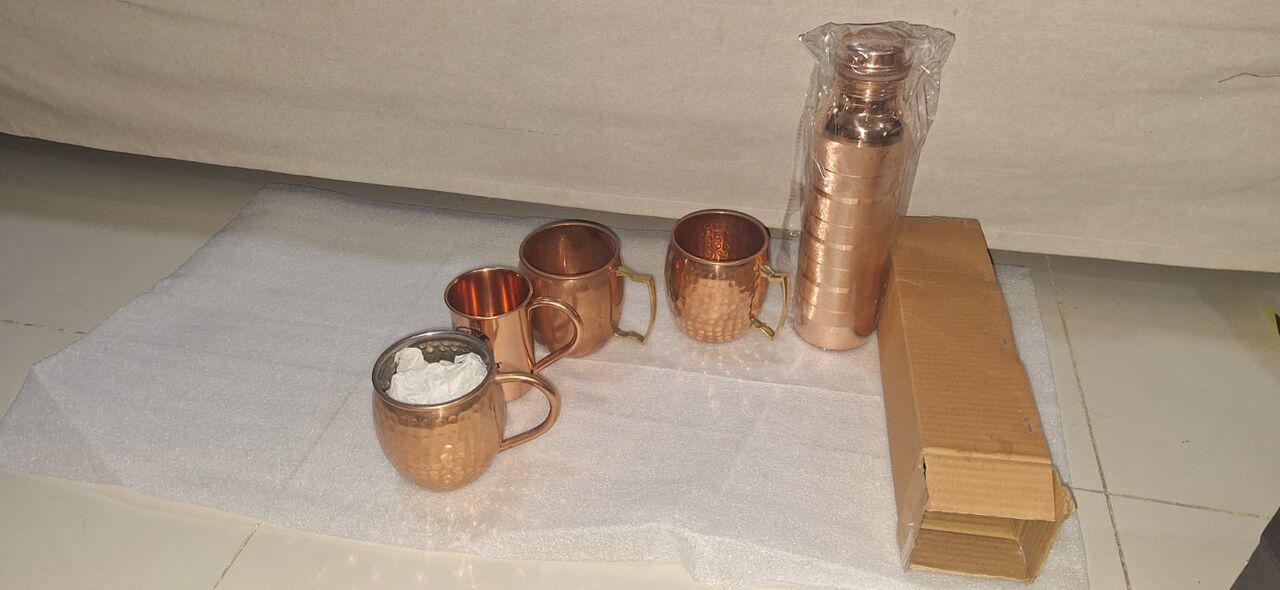 Hofuf, Household Items, SAR 250,  COPPER BOTTLE AND GLASSES