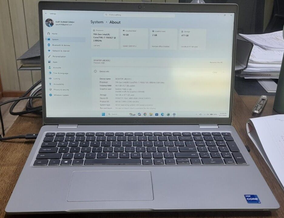 Jubail, Computers, SAR 1800,  SAR 1800, 11th Gen, DELL Laptop ,Intel Core I7, 16GB DDR5 RAM,2GB Graphics, 512GB SSD