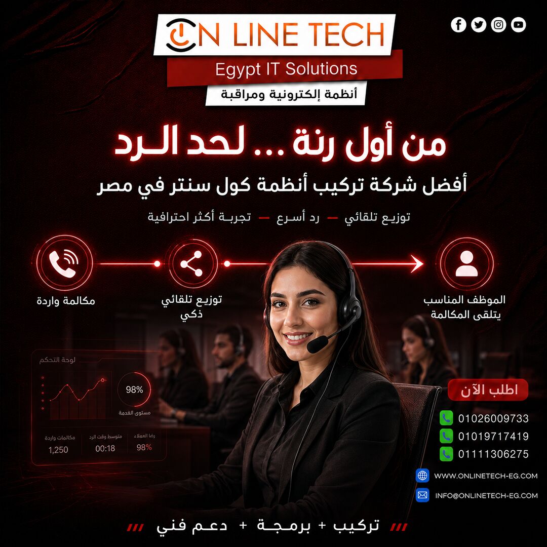 Cairo, Electronics, EGP 1,  أنظمة الكول سنتر – إدارة أذكى لكل مكالمة